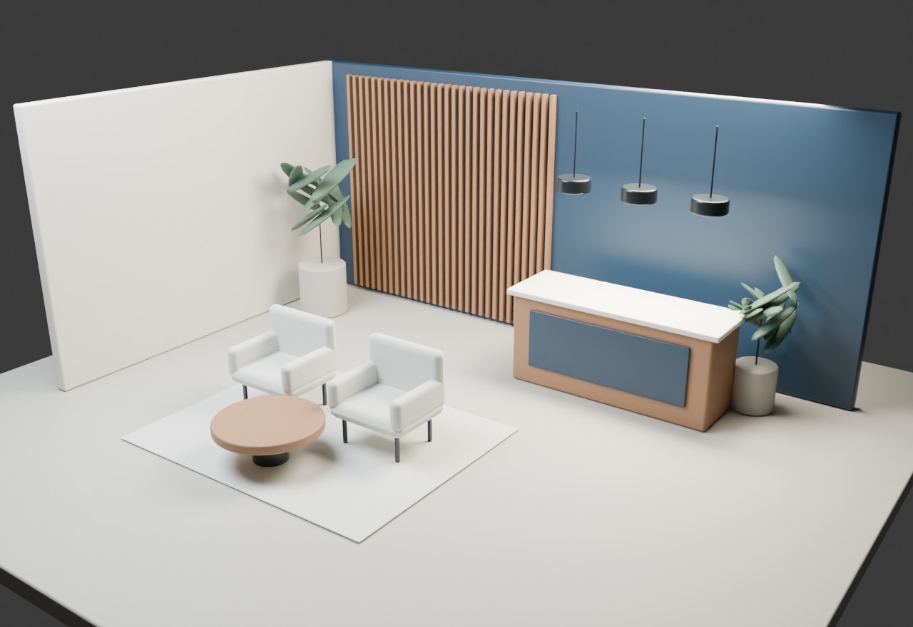 Three-dimensional study of a designed space